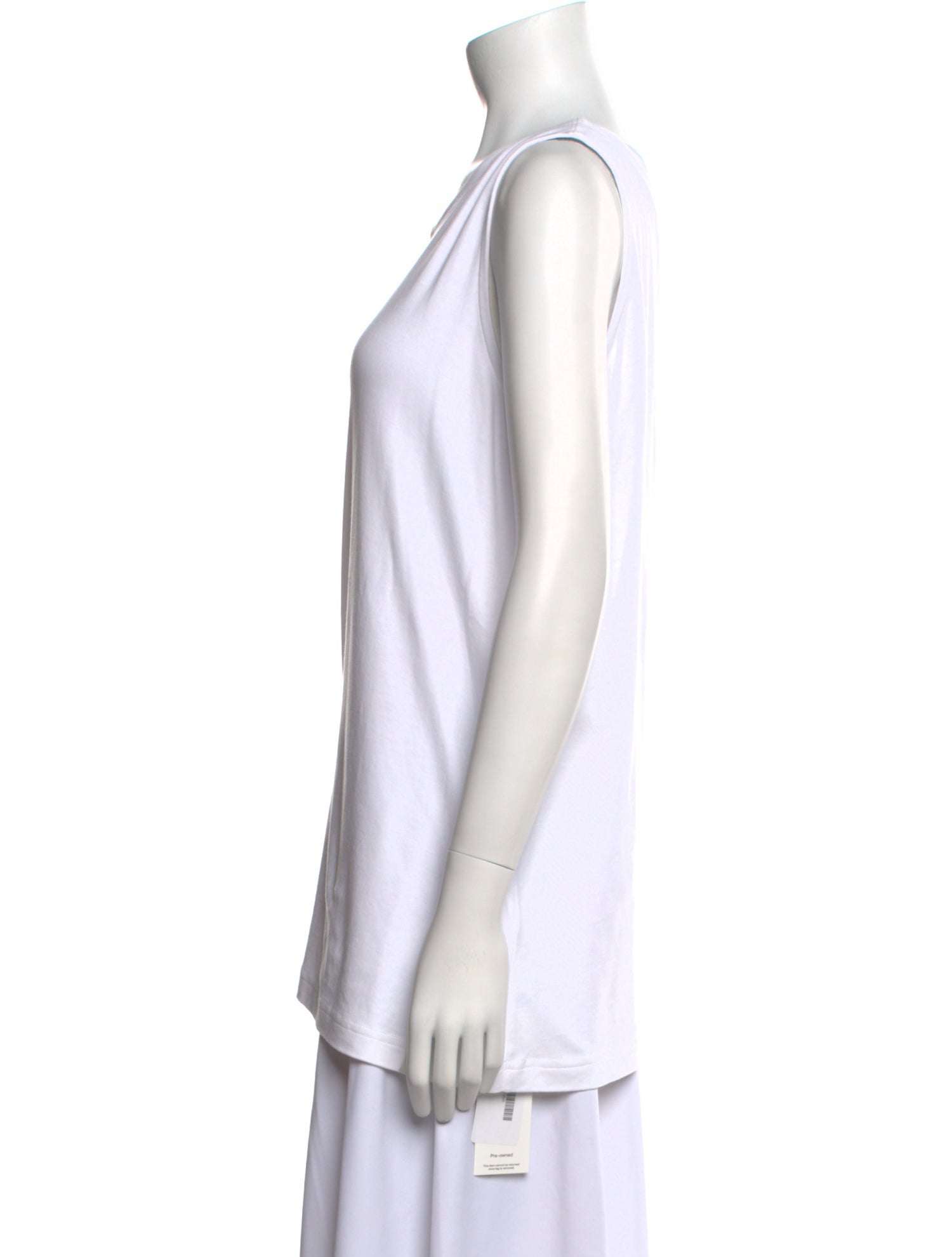 Eskandar Linen Scoop Neck Top